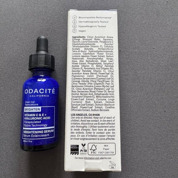 Odacité | NEW Brightening Serum Vitamin C & E + Hyaluronic Acid, 30 ml / 1 fl oz - Picture 5 of 11